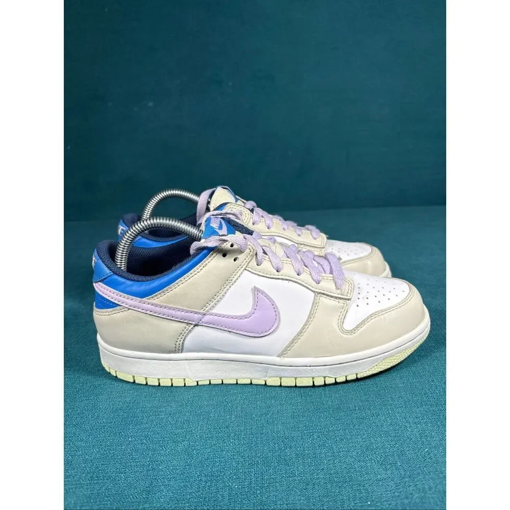 Nike Dunk Low GS Khaki Blue Pink Women’s 8.5 (7Y) FB9109-103